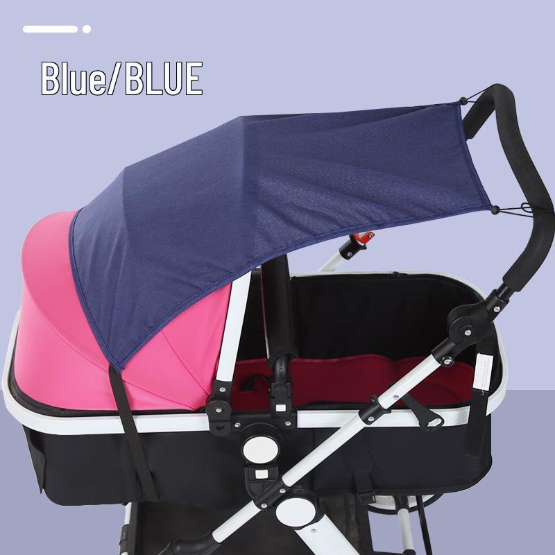 Reversible Baby Stroller Sunshade & Rain Cover with UV Protection, Universal Fit