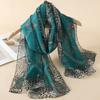 New Print Chiffon Scarf Shawl Women Sunscreen Silk Scarf Turban Long Wrap Beach Travel Outdoor Accessories Trendy Headband