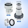 Swimming Pool Hose Adapter with Collar for IntexFit ARU Threaded Connect Pumps