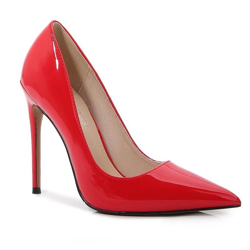 

Fashion Women Pointed Toe High Thin Heel Shoes Office Sweet Work Single Shoes Nightclub Party Pub Banquet Wedding Pole Dance Lady Pumps 35 красный
