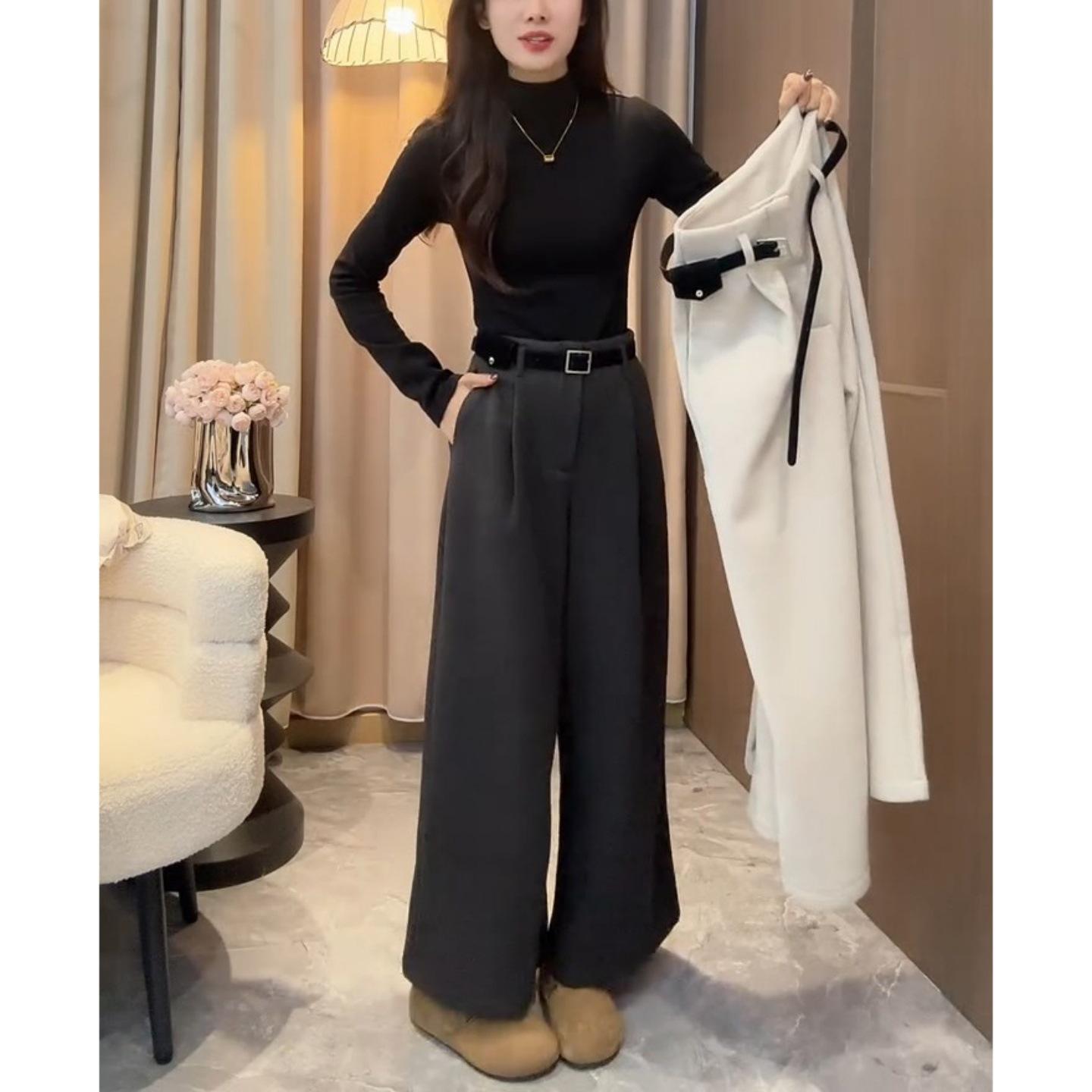 

Versatile Retro High-Waisted Wide-Leg Winter Pants 2025 - Stylish & Unique M [95-105 lbs]
