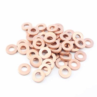 100PCS 10×15mm 7×13mm /15mm Diesel Common Rail Injector Nozzle Copper Seal Washer Fuel Pump Gasket Pad for   CAT
