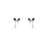 Exquisite Cubic Zirconia Butterfly Starburst Stud Earrings: Trendy, Versatile, High-End Fashion for Women