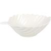 Set of 3 White Leaf-Shaped Ceramic Bowls II