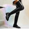Large Size Over Knee Boots Women's Thick Heel Over Knee Boots Round Head Fashion Boots Women