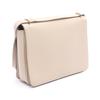 Used BURBERRY D ring Shoulder Bag leather Beige Used Women