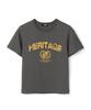 Diaeneseualumeon Heritage Crop T-Shirt Charcoal