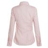 Korean Style Stripe Lapel Tie Shirt: Waist-Cinched, Long Sleeve, Sweet & Casual Women's Autumn Top