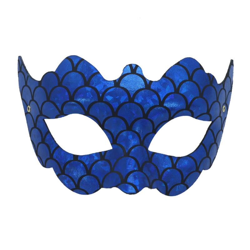 Iridescent Mask Lightweight Party Performance Prop Women Costume Mask Mystical Fish Scale Mask For Themed Parties Prom