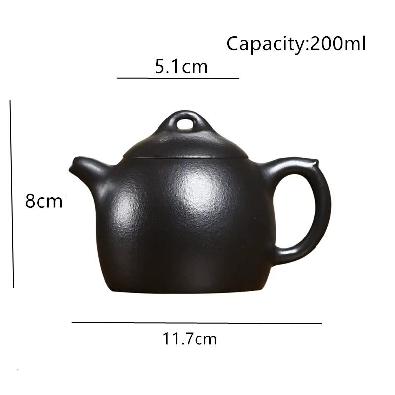 Yixing Handmade Purple Clay Teapot Household Tea Pot Beauty Tea Infuser Kettle Chinese Tradition Zisha Tea Set Teaware 200ml