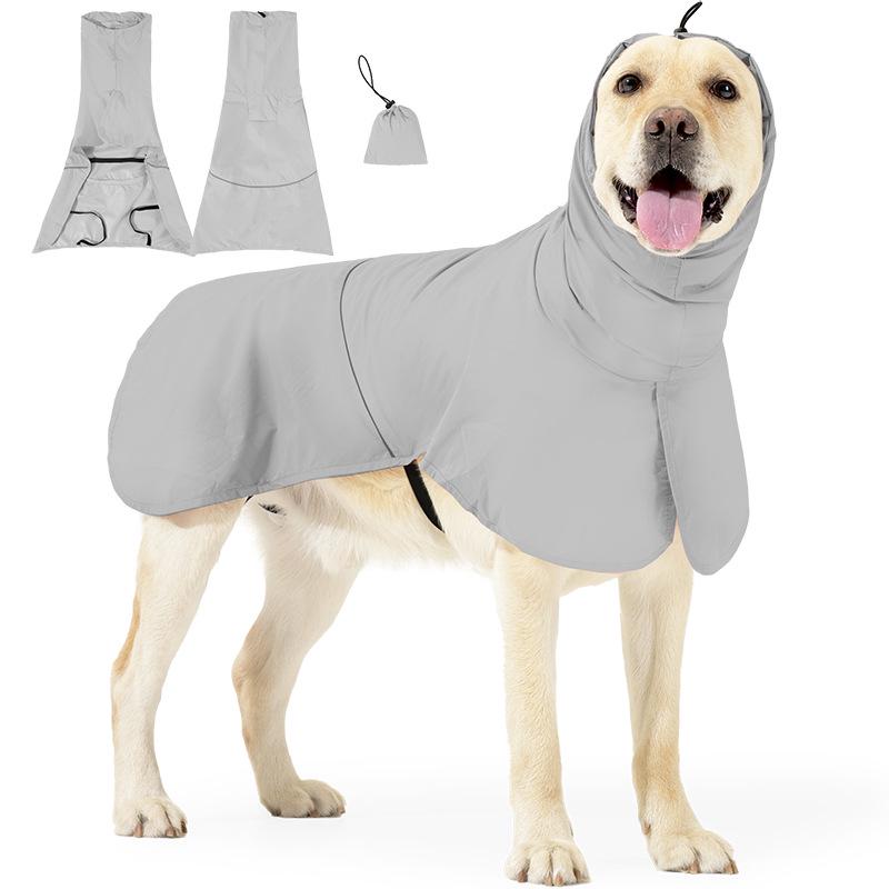 

Foldable Outdoor Dog Cape: Sun-Protective, Waterproof, Windproof Mountaineering Suit S серый