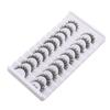 10 Pairs Natural Long False Eyelashes Black Stem Fake Lashes 3D Mink Eyelashes  Eyelash Extension