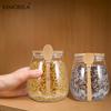 2PCS Jar+Spoon Airtight Glass Storage Jars For Coffee Sugar Tea Salt Candy And Spices Ideal Kitchen Storage For Home Restaurant