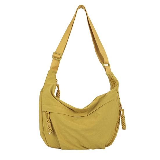 Uformell Hobo-veske Dumpling-veske med justerbar skulderreim Sammenleggbar skulderveske med flere lommer Stor kapasitet Crossbody-veske for daglig bruk Reise Arbeid