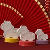 Silicone Horse Shaped Ornament Mold Desktop Decoration with Round Base Mould For Creative Handmade Enthusiasts