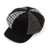 Universal Chemistry Patchwork Corduroy Black Newsboy Cap