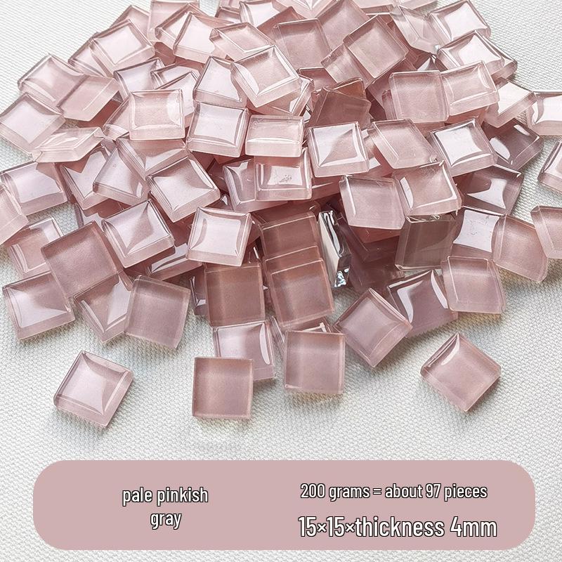 200g 1,5cm Transluzent 15mm Kristallmosaik DIY Handgemacht Buntes Glas Schnittpapier