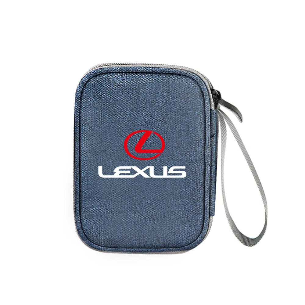1Pcs Car Portable Men Women Travel Storage Bag Key Wallet Organizer For Lexus IS IS250 IS250C IS300 IS300C IS350 IS350C F SPORT