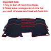 Car Inner Dash Mat Dashboard Cover Carpet 2 Layers For Chevrolet Cruze 2016-