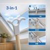 3-In-1 Sunroof Opening Hook, 24Mm Handle Adapter, Screw Fixed Window Fittings For Sunroof, Vent Strips & Blinds, Shaft Not