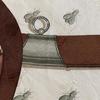 Used HERMES NAPOLEON Scarf Silk Carre 90 Pink Beige Brown Large Vintage