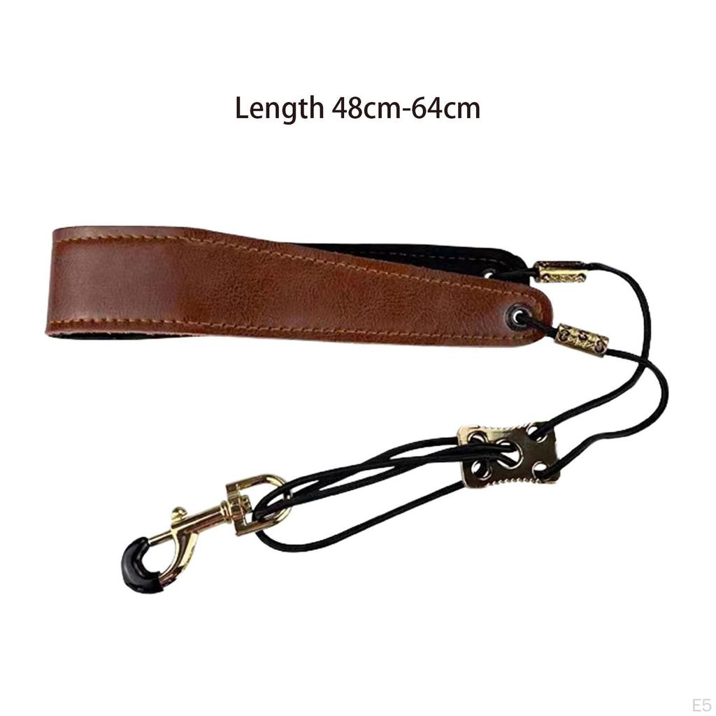 Saxophone Strap Alto Saxophones Convenient Ergonomic Wide Adjustable Sax Neck PU Leather