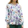 Women's Casual Long Sleeve Single Breasted Printed Dry- Top