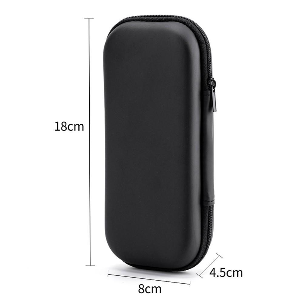 Durable Mini EVA Storage Box Black Portable Pouch Carrying Bag Zipper Earphone Case for Earphone