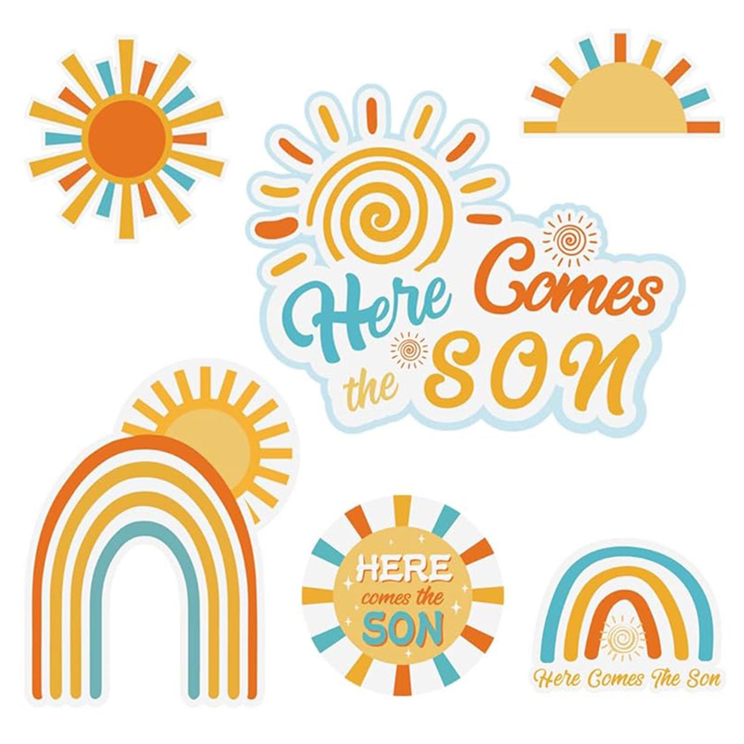 

Here Comes the Sun Cake Picks Colorful Ball Shaped Cake Topper Pearl Balls Cupcake Cake Insert Topper for Birthday Party Wedding