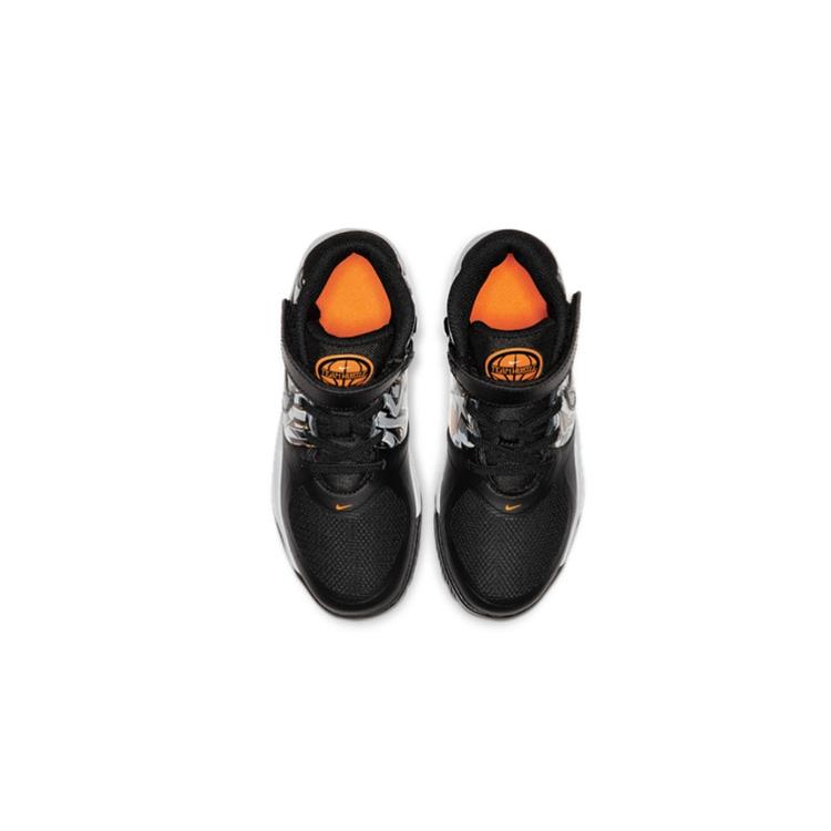 Nike Team Hustle D 9 FlyEase Mid top Basketball Shoes Black Children Aged 3 7 Years Old CQ4868-001