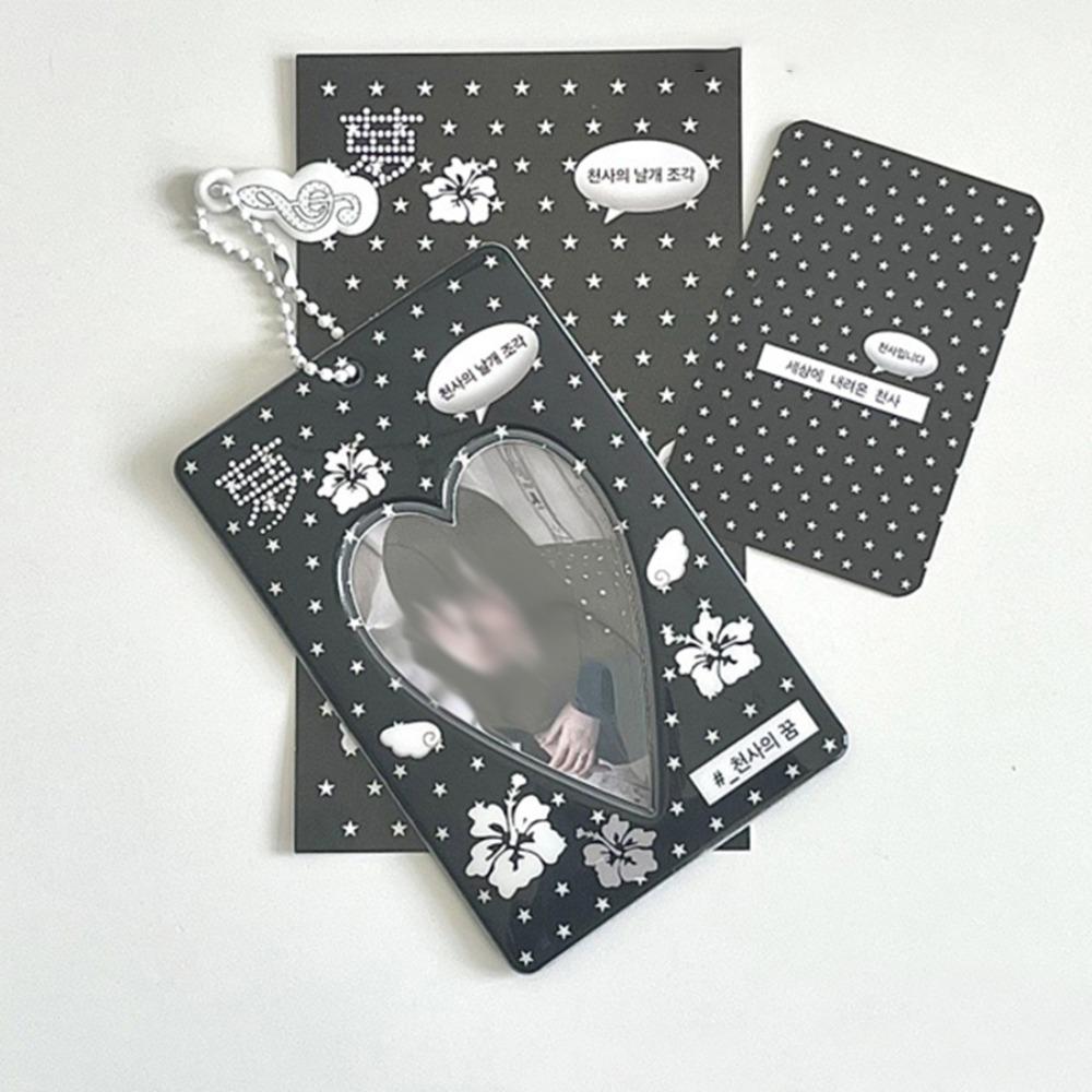 New Y2K Style Kpop Photocard Holder Mini PVC Idol Photo Frame Cartoon Gift Card Holder