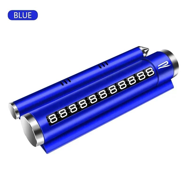 QEJMX1 Metal Car Temporary Parking Card Rotate Phone Number Plate for Volkswagen VW Jetta R-line GTI R Polo Golf Passat Golf 8 MK8