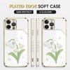 Cartoon Cute Bear Plating Phone Case for iPhone 11 13 15 Samsung Galaxy A52 Xiaomi Redmi 12C Note 10 Pro Oneplus Soft Smartphone Cover Cases