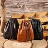 Leder Geschenk Münztasche Mini Tasche Bündel Schmuck Aufbewahrungstasche Retro Handgemachte Geldbörse