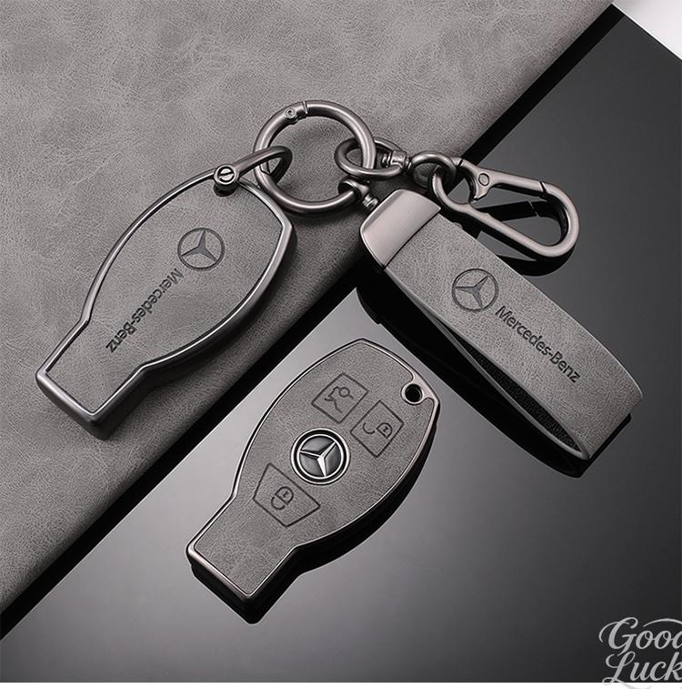 YDC4   Car Zinc Alloy Key Case Shell Buckle Car Key Cover  For Mercedes Benz A C E S G Class GLC CLE CLA GLB GLS W177 Auto Accessory