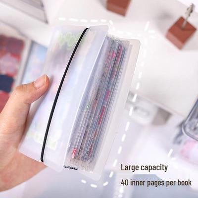 Álbum de Fotos e Cartões A6 de Grande Capacidade com Bolsos de Inserção para Coleção de Adesivos, Ingressos, Faturas e Memorandos.