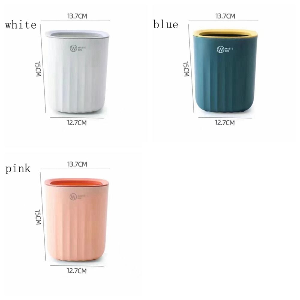 Durable Mini Waste Bin Thickened Garbage Collector Office Supplies Garbage Basket  Bathroom Vanity