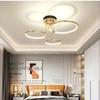 Modern minimalist led chandelier light luxury art gold circle livingroom restaurant bedroom kitchen home decor hanging Lights