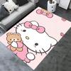 Office Rug Hello Kitty, Teddy Bear Anti-Slip Rug, Machine Washable for Living Room, Bedroom, Office, Multiple Sizes, Bedroom Mat, Decorative Mat, Dura