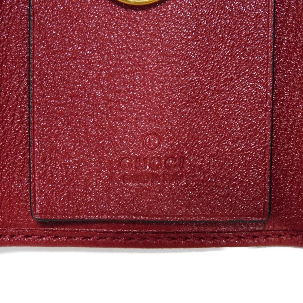 Used Diana Bamboo 6-Key Chain (9539) 658636 17Q0T 6638 7949 Double G Red GG Marmont Rosso Ancora Unisex from Japan