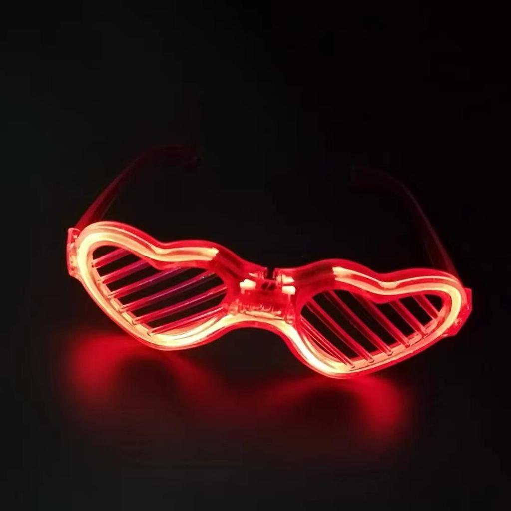 Occhiali a Lamelle Disco Illuminati - Accessori Lampeggianti per Vita Notturna Adulti