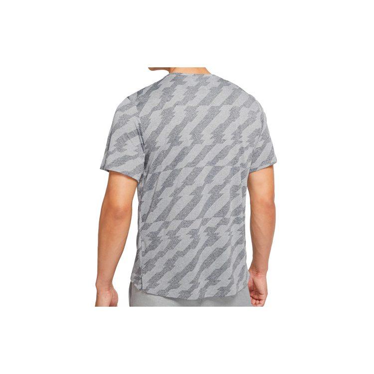 Nike T Shirts Men's Gray Crew Neck Moderate Straight Fit CU5458-010