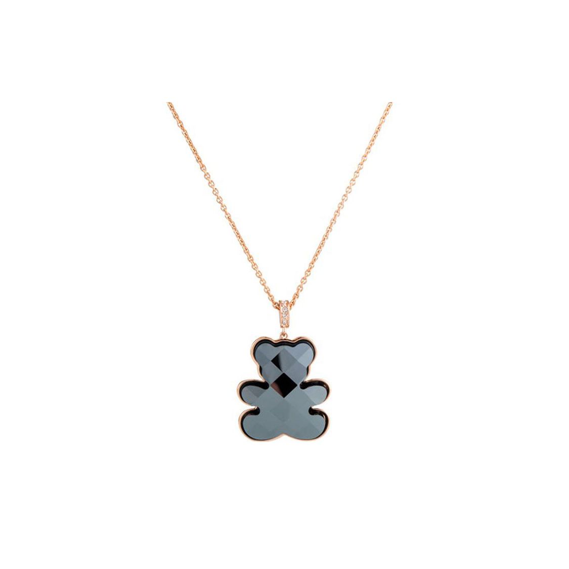 Swarovski 3D Bear Necklace Women necklace Black 5300446 Box (Random Color)