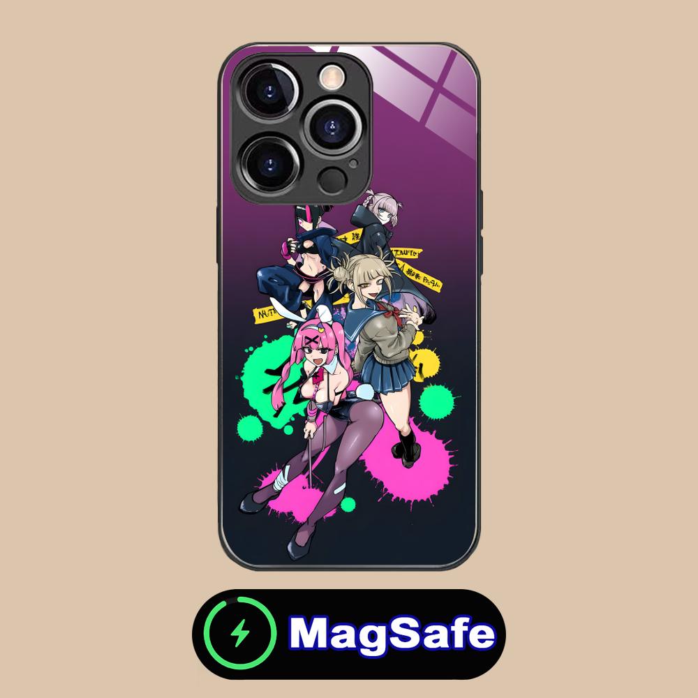 Gang of Stupid Girls Phone Case for iPhone 16 15 14 13 12 11 Pro Max Plus Mini MagSafe Glass Colour Protective Cover Smartphone