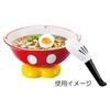 Disney Mickey Mouse Ramen Set (with Spoon) SAN2169 Red, 20.5cm Diameter X 9.5cm Height