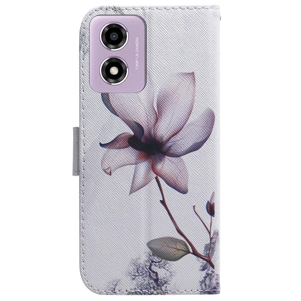 For Motorola Moto G04s 4G/E14 4G Wallet Phone Case Pattern Print Leather Flip Cover