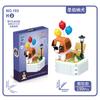 Factory Supply Children Puzzle Simulation Small Particles Potted Plant Building Block Lucky Cat Bulldog Assembly Animal Building Block