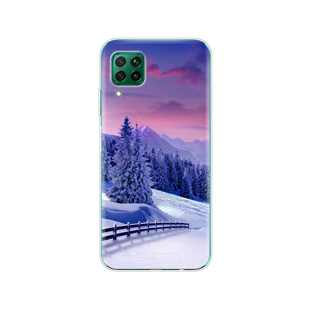 

Чехол для huawei p40 lite E p40 pro P smart 2020 Чехол для huawei Y5P Y6P Y7P Y8P Y6S Y9S NOVA 5T Чехол кошка собака медведь олень зима huawei Y5P