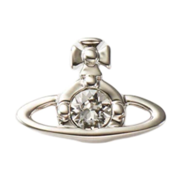 Vivienne Westwood Single Saturn Shaped Earring Men Earrings Silver 2250952180-002 Basic Packaging-Dust Bag+Box
