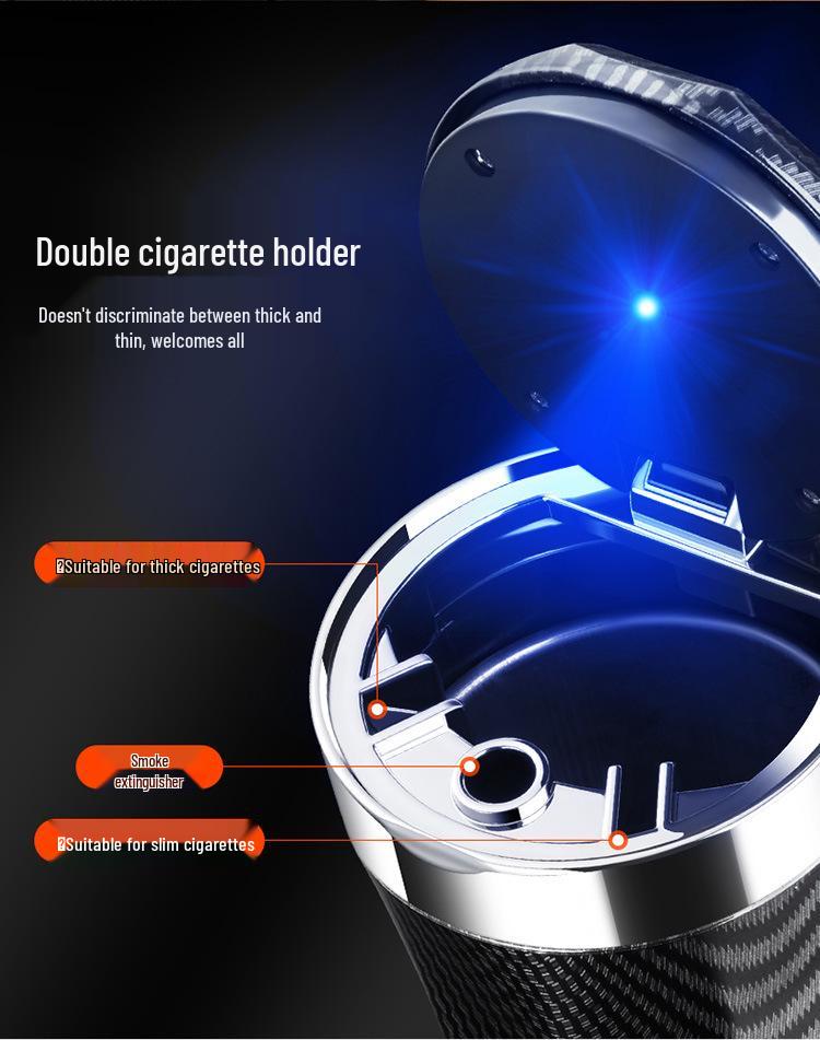 High Flame Retardant Car Ashtray with Lid & Light for 2025 GAC GS8/M8 Interior Modification